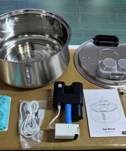 Does not apply Wireless Pet Fountain 4L Stainless Steel - Image 8