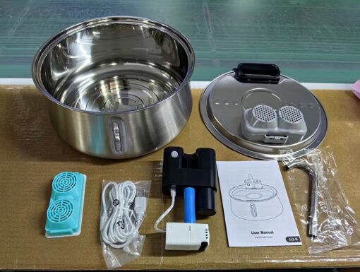 Does not apply Wireless Pet Fountain 4L Stainless Steel – image 8
