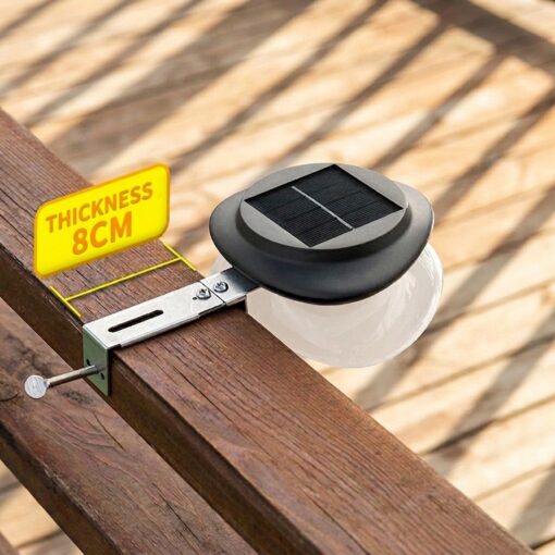 Solar Fence Light with ABS+PC Housing – image 5