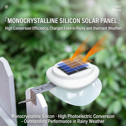 Solar Fence Light with ABS+PC Housing – image 8
