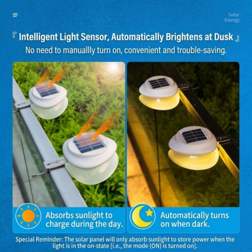 Solar Fence Light with ABS+PC Housing – image 9
