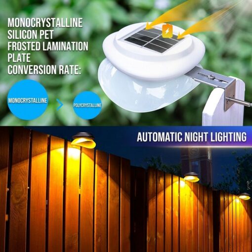Solar Fence Light with ABS+PC Housing – image 10
