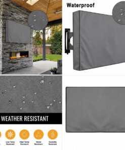 Outdoor Wall-Mounted TV Cover, 210D Oxford - Image 4