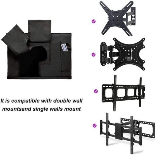Outdoor Wall-Mounted TV Cover, 210D Oxford – image 6