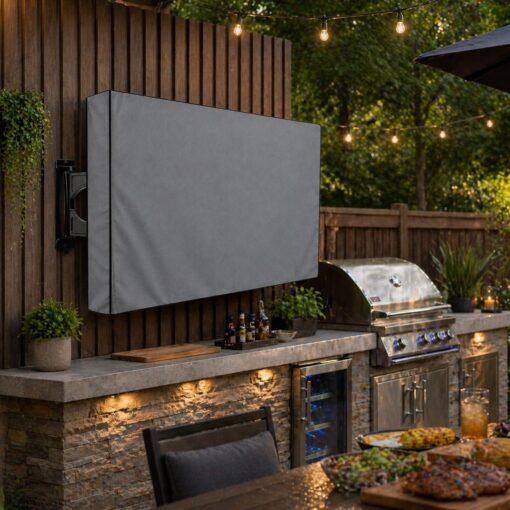 Outdoor Wall-Mounted TV Cover, 210D Oxford – image 8
