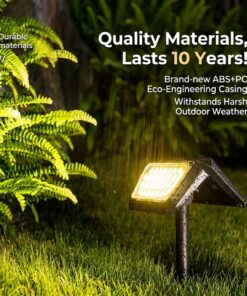 Solar Garden Spotlights 6 Pack, Warm 3200K, IP65 - Image 7