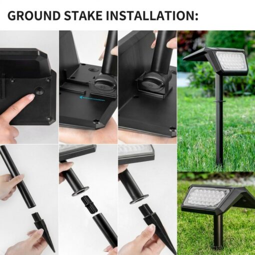 Solar Garden Spotlights 6500K, 6 Pack – image 13