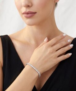 Moissanite Tennis Bracelet 925 Silver, 5mm - Image 4