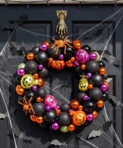 YLT Halloween Wreath with Ball Ornaments - Image 5