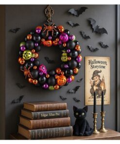 YLT Halloween Wreath with Ball Ornaments - Image 7