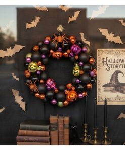 YLT Halloween Wreath with Ball Ornaments - Image 8