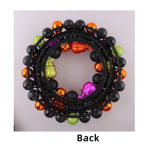YLT Halloween Wreath with Ball Ornaments – image 11