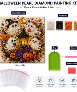YLT Halloween Pearl Diamond Painting Kit, Stretched Canvas - Image 4