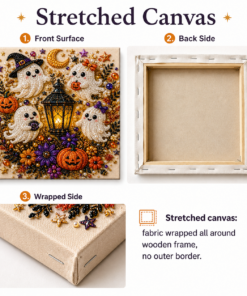 YLT Halloween Pearl Diamond Painting Kit, Stretched Canvas - Image 6