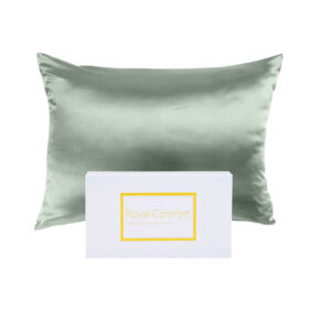 Royal Comfort Silk Pillowcase Twin Pack, Sage – image 1