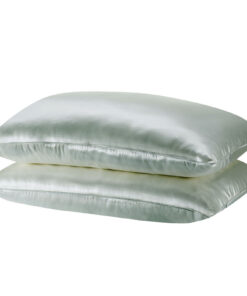 Royal Comfort Silk Pillowcase Twin Pack, Sage - Image 3