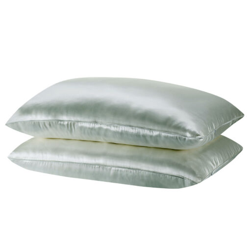 Royal Comfort Silk Pillowcase Twin Pack, Sage – image 3