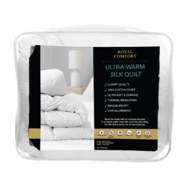 Royal Comfort Silk Blend Quilt 800GSM Queen – image 1