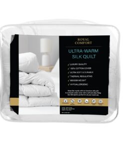 Royal Comfort 800GSM Silk Blend King Quilt - Image 7