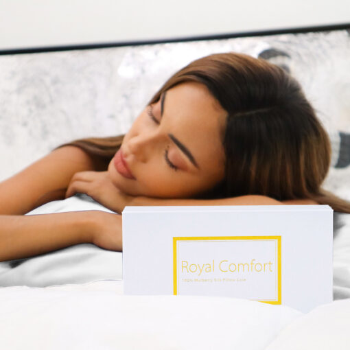 Royal Comfort Mulberry Silk Pillowcase Twin Pack – image 8