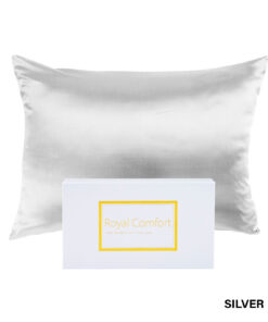 Royal Comfort Silk Pillowcase 16 Momme Silver - Image 7