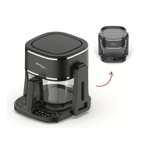V196-GAF505-202603101115-00.jpg Healthy Choice 5L Air Fryer Grill with Glass Basket – image 1