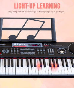 Lenoxx 61-Key Learning Keyboard with Light-Up Keys - Image 4
