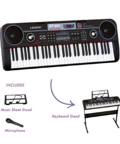 Lenoxx 61-Key Learning Keyboard with Light-Up Keys - Image 5