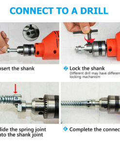 12m Drill Driven Drain Snake with 6 Bits - Image 4