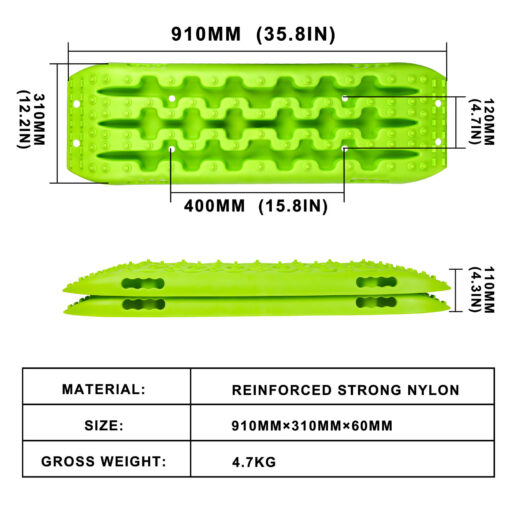 X-BULL Recovery Tracks 10T Green 4 Piece – image 2