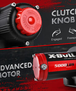 X-BULL 5000lb Electric Winch with 13m Rope - Image 4