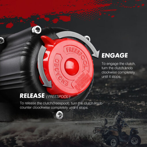 X-BULL 5000lb Electric Winch with 13m Rope – image 7