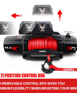 X-BULL 14500lb Winch with Red Recovery Tracks - Image 3