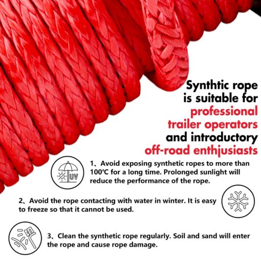 X-BULL 14500lb Winch with Red Recovery Tracks – image 8