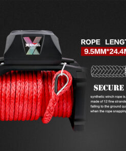 X-BULL 14500lb Winch with Red Recovery Tracks - Image 9