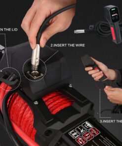 X-BULL 14500lb Winch with Synthetic Rope - Image 4