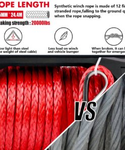 X-BULL 14500lb Winch with Synthetic Rope - Image 7