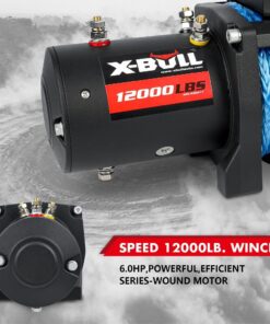 X-BULL 12000lb 12V Winch with Synthetic Rope - Image 8