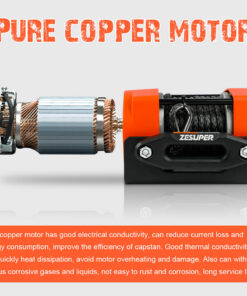 ZESUPER 12V 4500lb Winch with Nylon Rope - Image 9