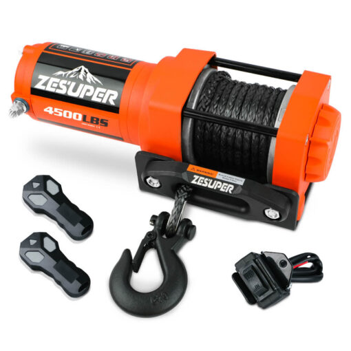 V211-AUEB-ZEEW019K-202603131438-00.jpg ZESUPER 4500lb Electric Winch with Synthetic Rope – image 1