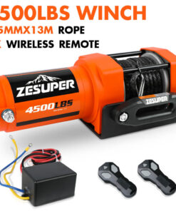 ZESUPER 4500lb Electric Winch with Synthetic Rope - Image 7