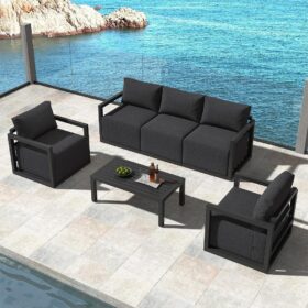Dreamo 5-Seater Patio Set with Aluminium Frame – image 1