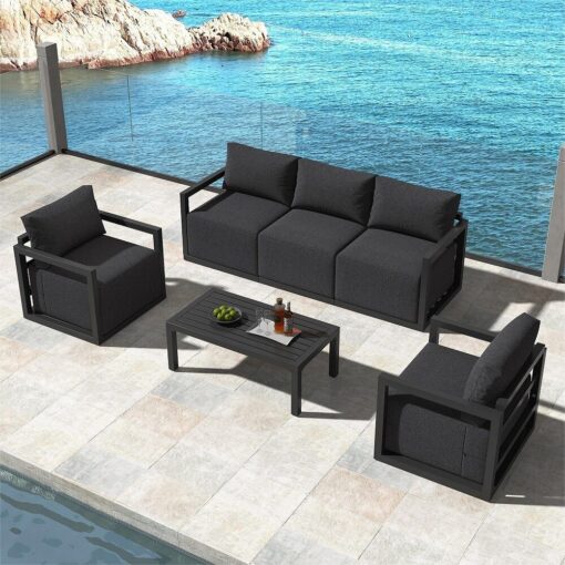 V264-OTF-543A-DGR-6PC-00.jpg Dreamo 5-Seater Patio Set with Aluminium Frame – image 1