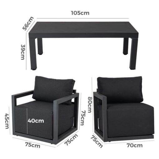 Dreamo 5-Seater Patio Set with Aluminium Frame – image 8