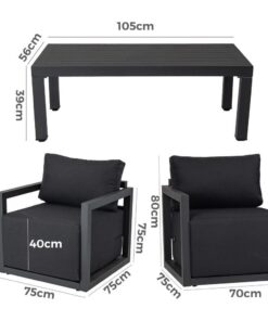 Dreamo 5-Seater Patio Set with 40cm Cushions - Image 10