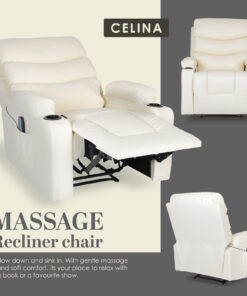 La Bella 8 Point Massage Recliner Chair - Image 4