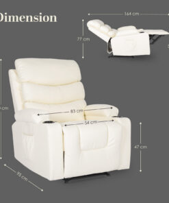 La Bella 8 Point Massage Recliner Chair - Image 11