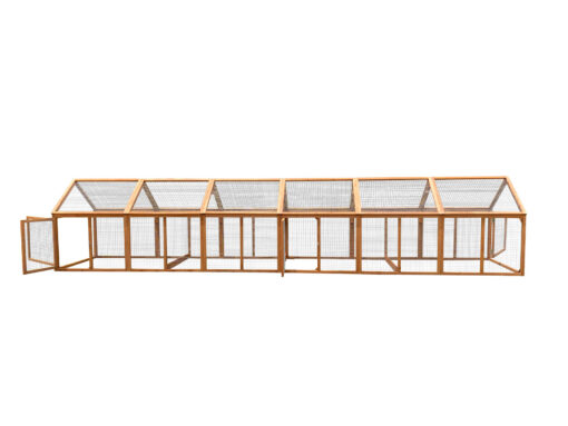 V278-2-X-PET-250-RUN-186706-00.jpg YES4PETS 5m Chicken Coop Run with Fir Wood – image 1