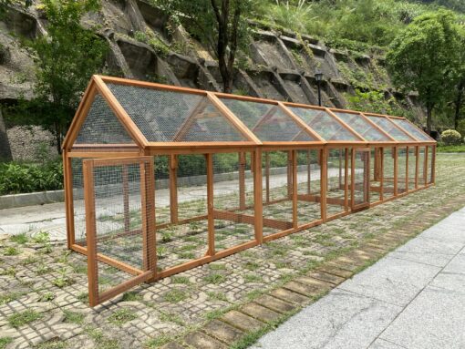 YES4PETS 5m Chicken Coop Run with Fir Wood – image 2
