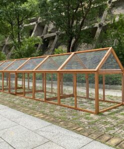YES4PETS 5m Chicken Coop Run with Fir Wood - Image 3